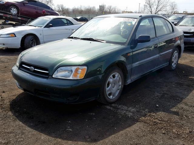 4S3BE635026203622 - 2002 SUBARU LEGACY L GREEN photo 2