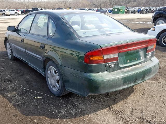 4S3BE635026203622 - 2002 SUBARU LEGACY L GREEN photo 3