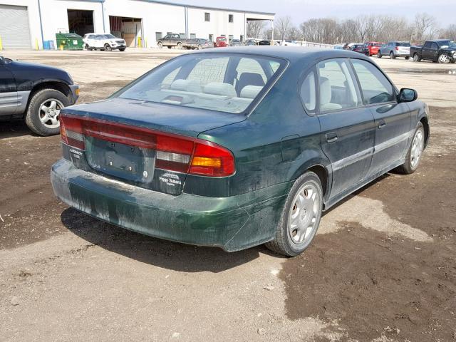 4S3BE635026203622 - 2002 SUBARU LEGACY L GREEN photo 4