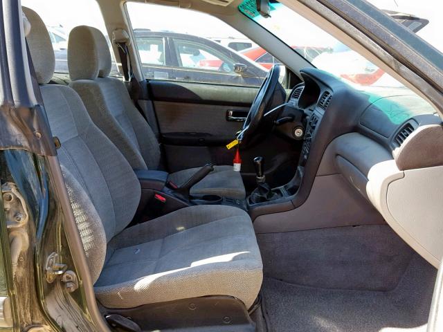 4S3BE635026203622 - 2002 SUBARU LEGACY L GREEN photo 5