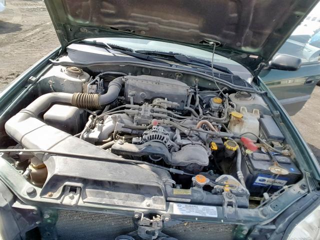 4S3BE635026203622 - 2002 SUBARU LEGACY L GREEN photo 7