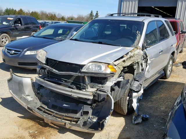 2HNYD18955H513399 - 2005 ACURA MDX TOURIN SILVER photo 2