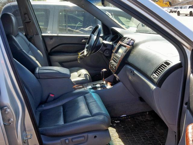 2HNYD18955H513399 - 2005 ACURA MDX TOURIN SILVER photo 5