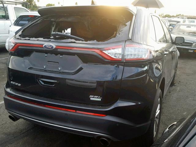 2FMPK3J99JBB59361 - 2018 FORD EDGE SEL BLACK photo 4