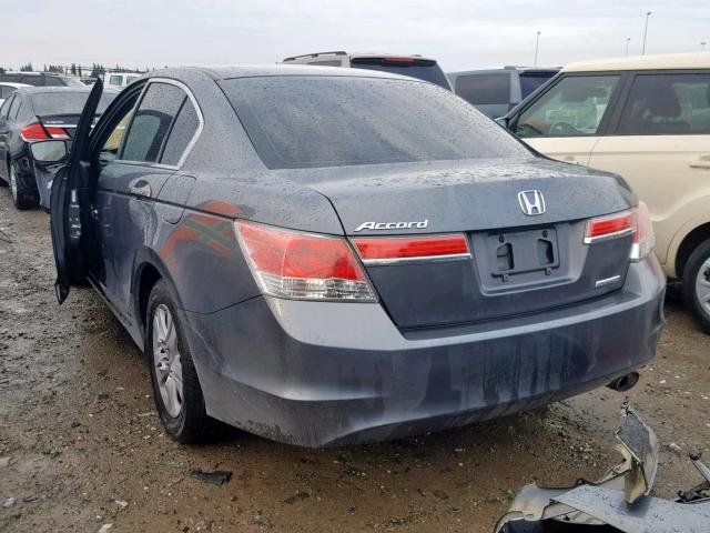 1HGCP2F62BA153557 - 2011 HONDA ACCORD GRAY photo 3