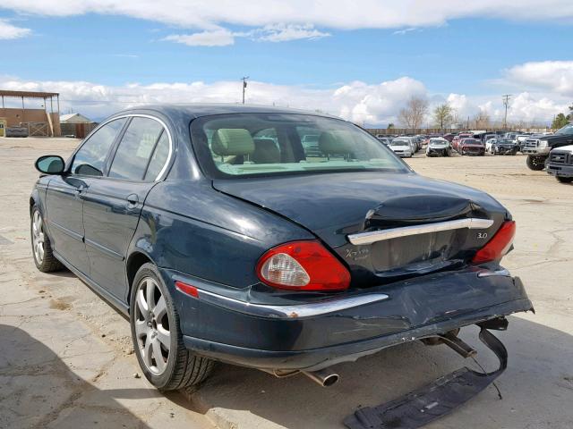 SAJEA51C74WD91891 - 2004 JAGUAR X-TYPE 3.0 GREEN photo 3