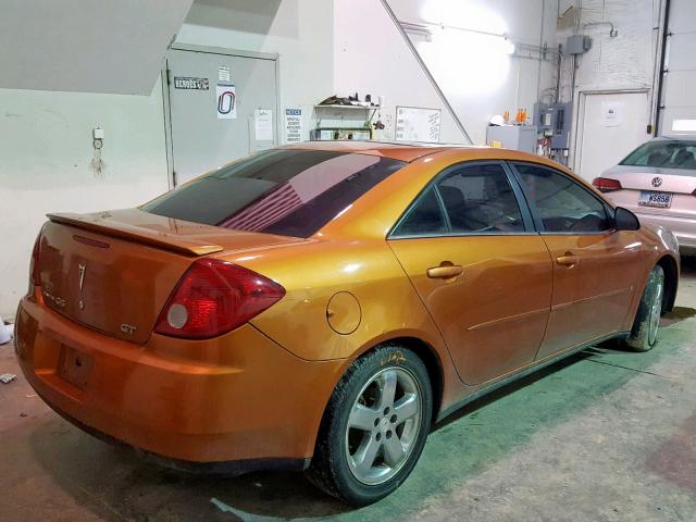 1G2ZH558564139025 - 2006 PONTIAC G6 GT ORANGE photo 4