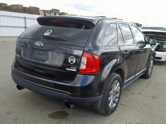 2FMDK3J91DBA43899 - 2013 FORD EDGE SEL BLACK photo 4