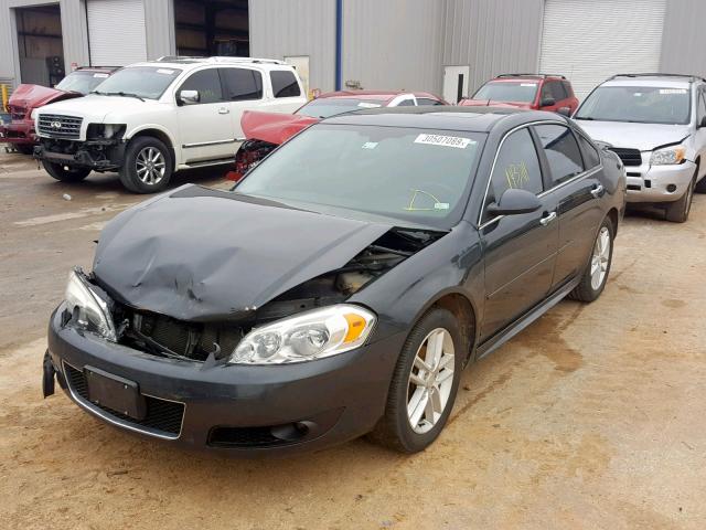 2G1WC5E35D1265369 - 2013 CHEVROLET IMPALA LTZ BLACK photo 2