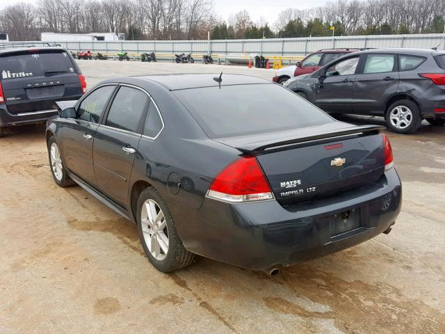 2G1WC5E35D1265369 - 2013 CHEVROLET IMPALA LTZ BLACK photo 3