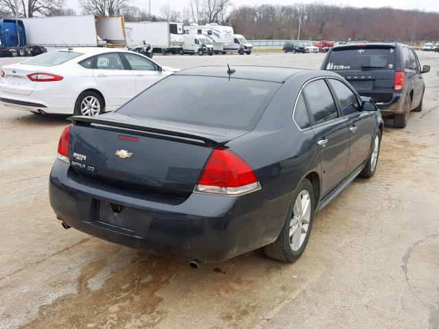 2G1WC5E35D1265369 - 2013 CHEVROLET IMPALA LTZ BLACK photo 4