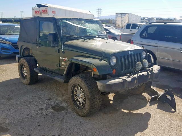 1J4FA54157L117647 - 2007 JEEP WRANGLER S GREEN photo 1