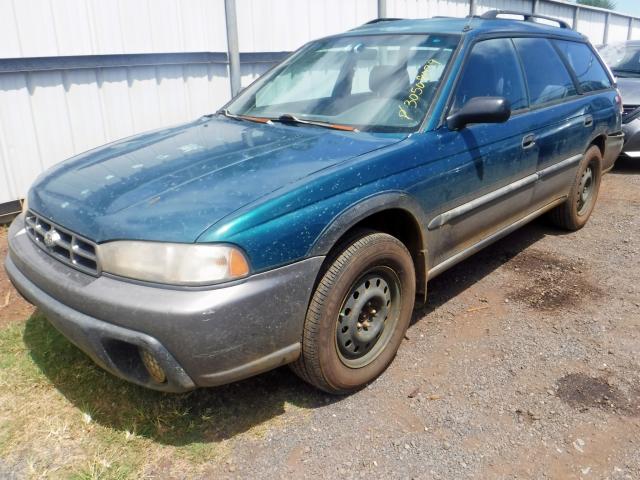 4S3BG4852T6980571 - 1996 SUBARU LEGACY OUT TURQUOISE photo 2