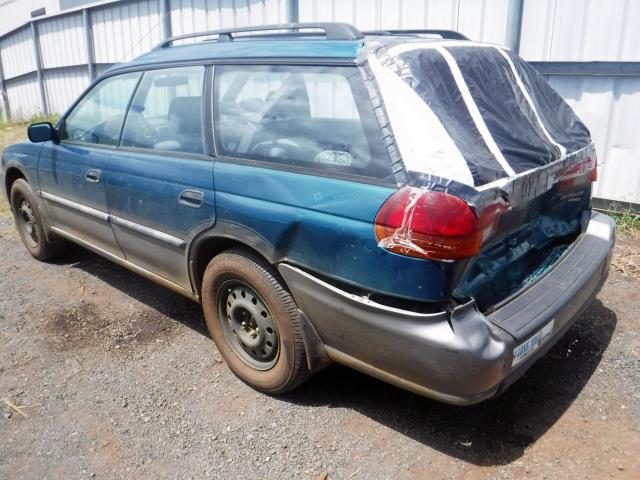 4S3BG4852T6980571 - 1996 SUBARU LEGACY OUT TURQUOISE photo 3