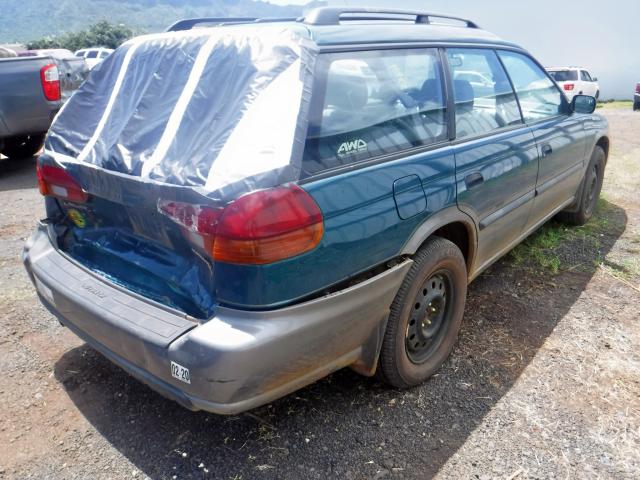 4S3BG4852T6980571 - 1996 SUBARU LEGACY OUT TURQUOISE photo 4