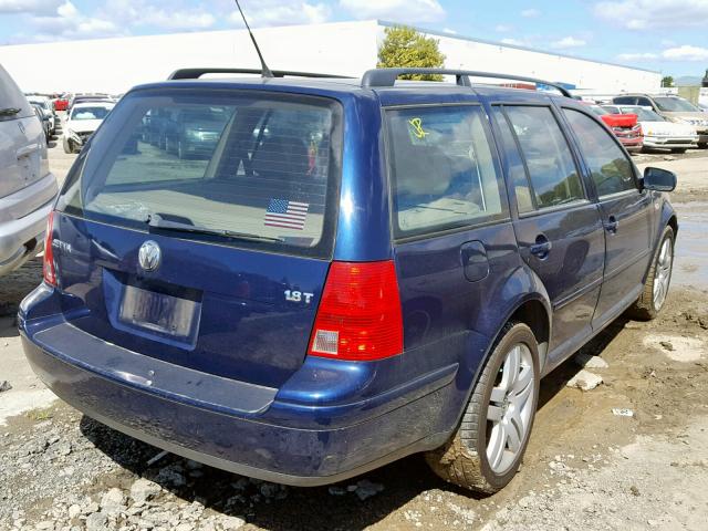 WVWSE61J83W229841 - 2003 VOLKSWAGEN JETTA GLS BLUE photo 4