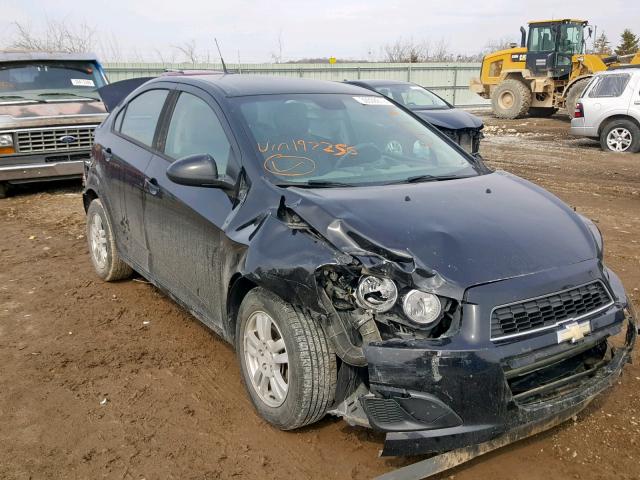 1G1JB5SH2C4197256 - 2012 CHEVROLET SONIC LS BLACK photo 1