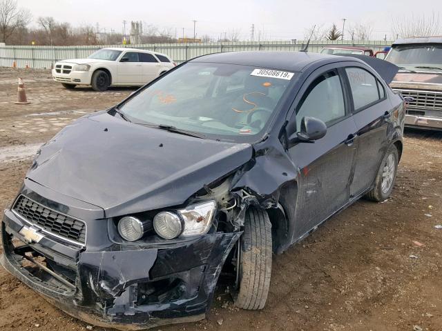 1G1JB5SH2C4197256 - 2012 CHEVROLET SONIC LS BLACK photo 2