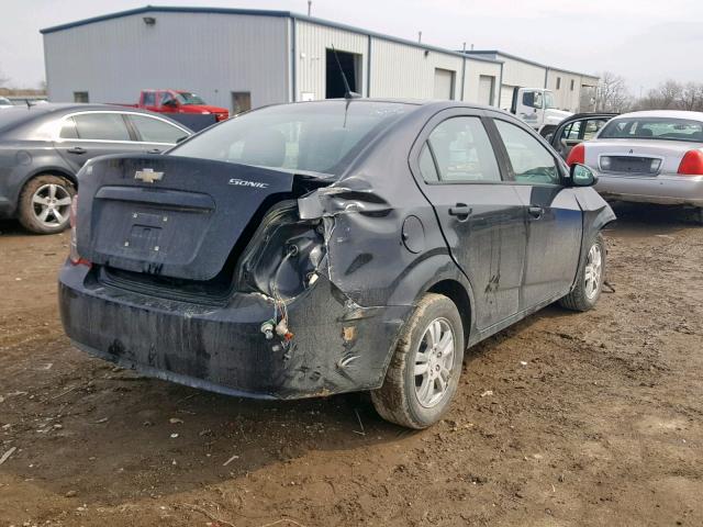 1G1JB5SH2C4197256 - 2012 CHEVROLET SONIC LS BLACK photo 4