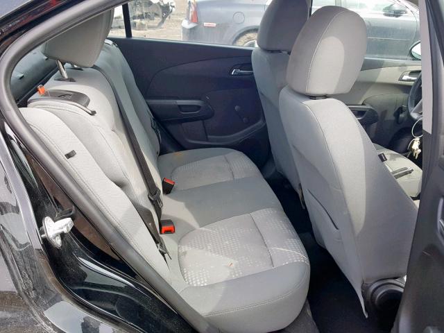 1G1JB5SH2C4197256 - 2012 CHEVROLET SONIC LS BLACK photo 6