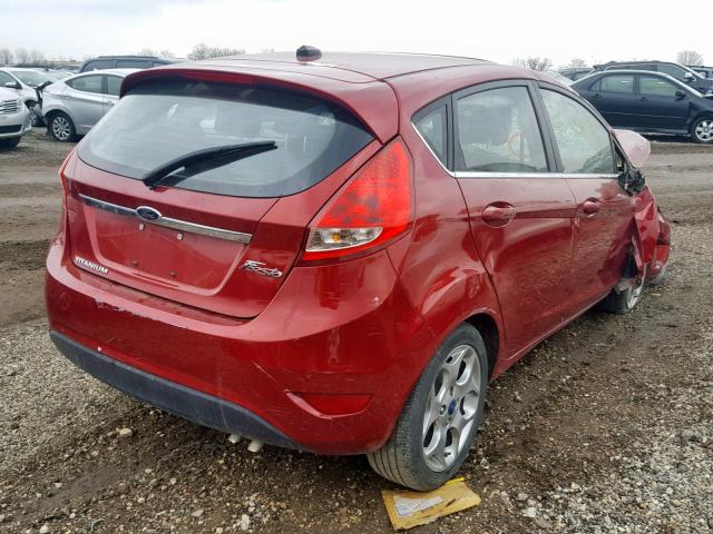 3FADP4FJXDM149433 - 2013 FORD FIESTA TIT RED photo 4