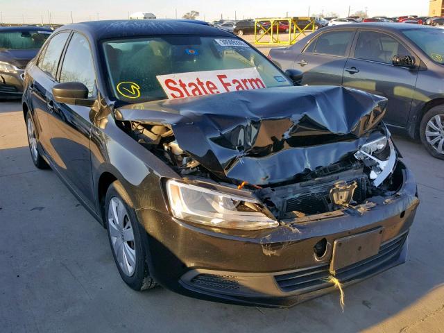 3VW2K7AJ4BM357245 - 2011 VOLKSWAGEN JETTA BASE BLACK photo 1