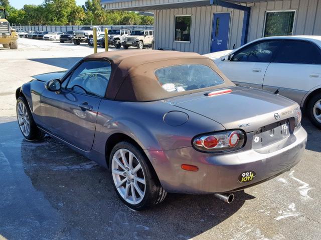 JM1NC25F760113233 - 2006 MAZDA MX-5 MIATA GRAY photo 3