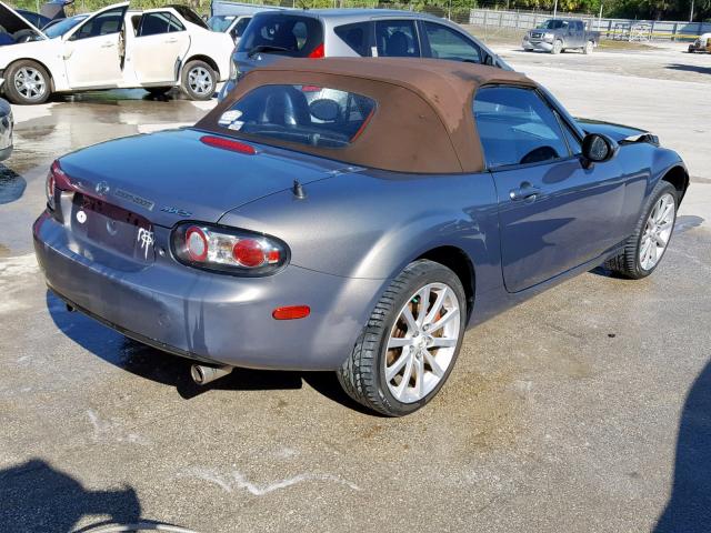 JM1NC25F760113233 - 2006 MAZDA MX-5 MIATA GRAY photo 4