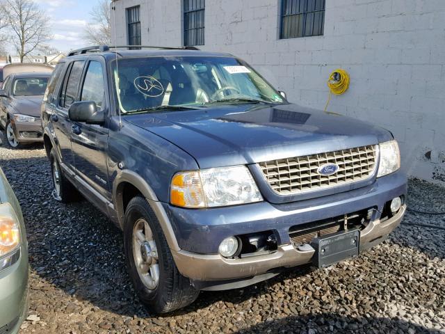 1FMDU74W82UB58915 - 2002 FORD EXPLORER E BLUE photo 1