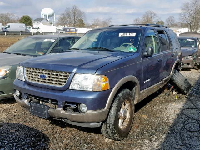 1FMDU74W82UB58915 - 2002 FORD EXPLORER E BLUE photo 2