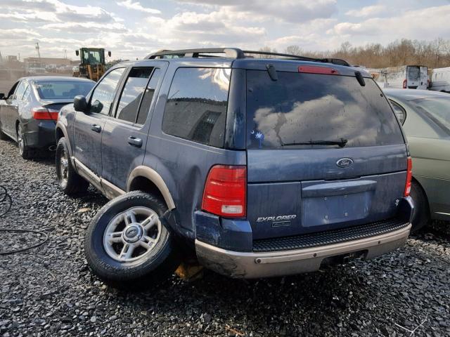 1FMDU74W82UB58915 - 2002 FORD EXPLORER E BLUE photo 3