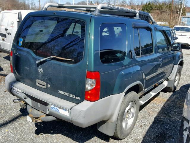 5N1ED28Y71C508543 - 2001 NISSAN XTERRA XE GREEN photo 4