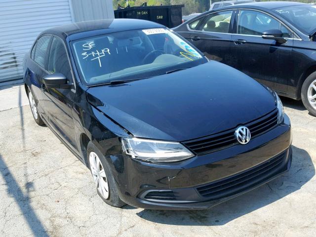 3VW2K7AJ3DM275509 - 2013 VOLKSWAGEN JETTA BASE BLACK photo 1