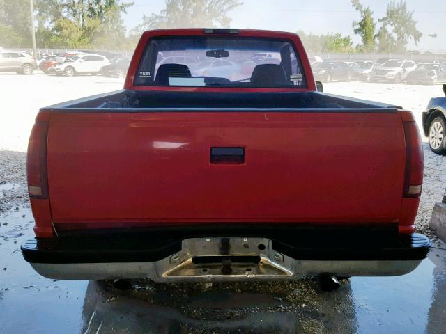 1GTEC14Z7SZ560396 - 1995 GMC SIERRA C15 RED photo 9