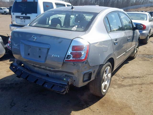 3N1AB61E67L657249 - 2007 NISSAN SENTRA 2.0 SILVER photo 4