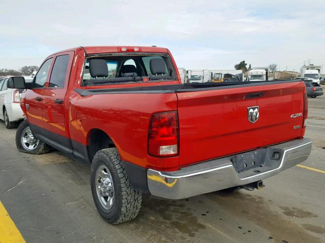 3C6UD5CL3CG309638 - 2012 DODGE RAM 2500 S წითელი ფოტო 3
