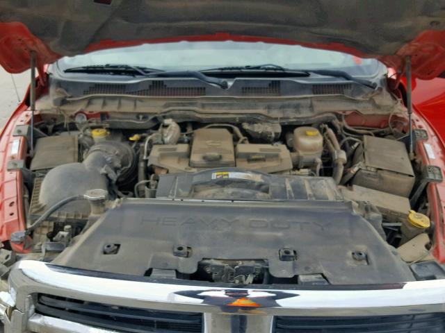 3C6UD5CL3CG309638 - 2012 DODGE RAM 2500 S წითელი ფოტო 7