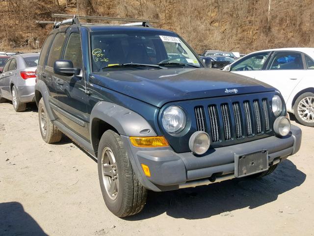 1J4GL38K15W725439 - 2005 JEEP LIBERTY RE GREEN photo 1
