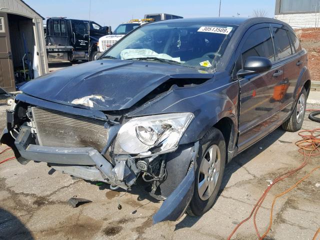 1B3HB28B98D717663 - 2008 DODGE CALIBER BLUE photo 2