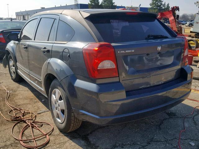 1B3HB28B98D717663 - 2008 DODGE CALIBER BLUE photo 3