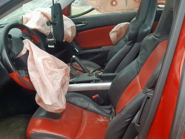 JM1FE173740105335 - 2004 MAZDA RX8 RED photo 5