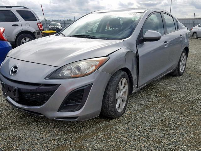 JM1BL1SGXA1339585 - 2010 MAZDA 3 I SILVER photo 2