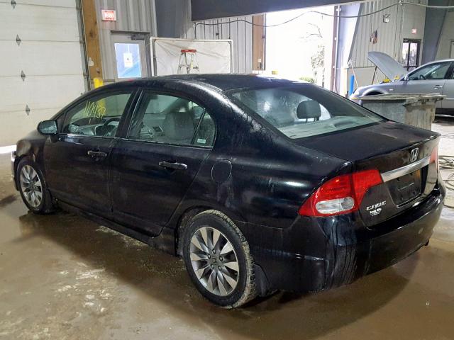 2HGFA16959H504217 - 2009 HONDA CIVIC EXL 黑色 照片 3