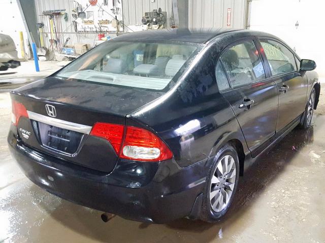 2HGFA16959H504217 - 2009 HONDA CIVIC EXL 黑色 照片 4