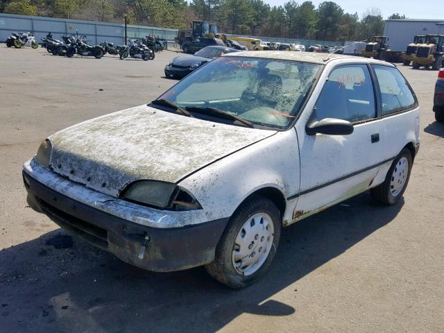 2C1MR2466R6711804 - 1994 GEO METRO WHITE photo 2