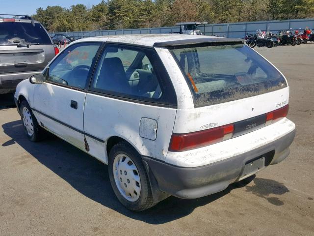 2C1MR2466R6711804 - 1994 GEO METRO WHITE photo 3