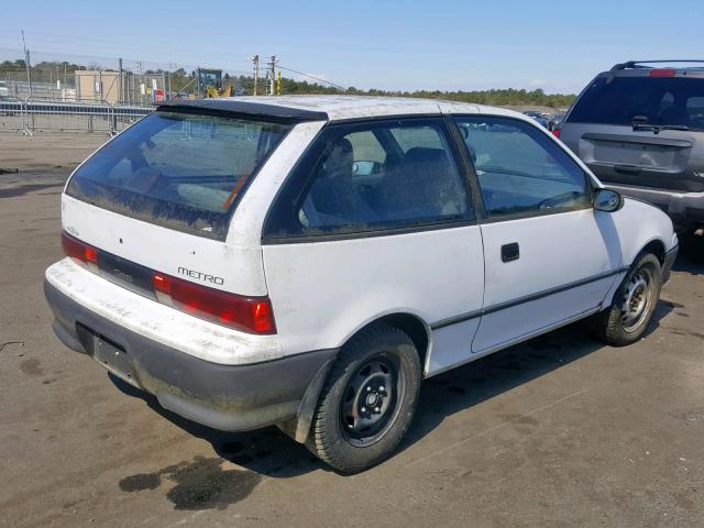 2C1MR2466R6711804 - 1994 GEO METRO WHITE photo 4