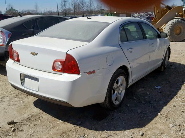 1G1ZB5EB0A4125592 - 2010 CHEVROLET MALIBU LS WHITE photo 4