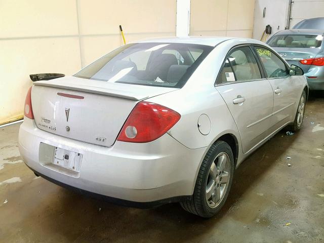 1G2ZH58N174245605 - 2007 PONTIAC G6 GT SILVER photo 4