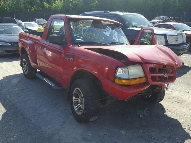 1FTYR10CXXTA28261 - 1999 FORD RANGER RED photo 1